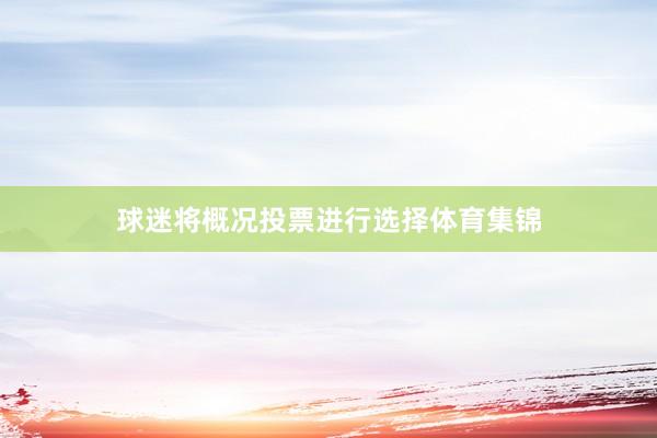 球迷将概况投票进行选择体育集锦