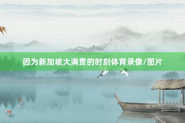 因为新加坡大满贯的时刻体育录像/图片