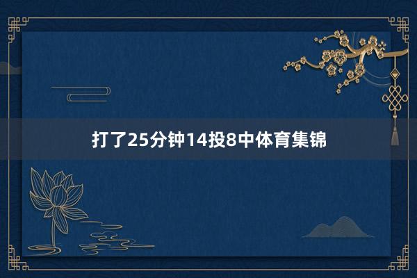 打了25分钟14投8中体育集锦
