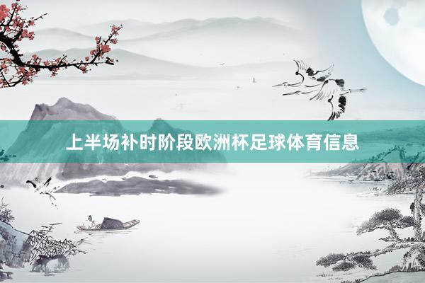 上半场补时阶段欧洲杯足球体育信息