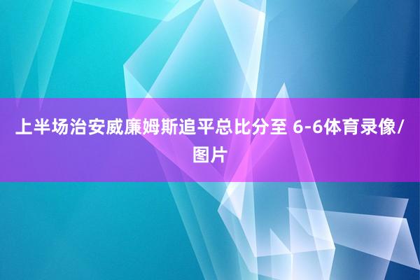 上半场治安威廉姆斯追平总比分至 6-6体育录像/图片
