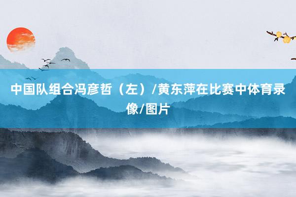 中国队组合冯彦哲（左）/黄东萍在比赛中体育录像/图片