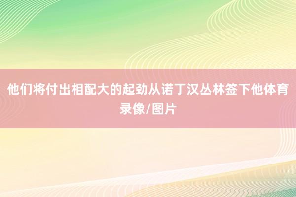 他们将付出相配大的起劲从诺丁汉丛林签下他体育录像/图片