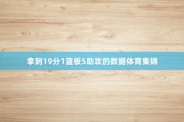 拿到19分1篮板5助攻的数据体育集锦