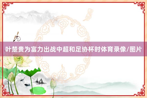 叶楚贵为富力出战中超和足协杯时体育录像/图片