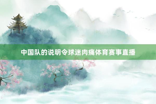 中国队的说明令球迷肉痛体育赛事直播