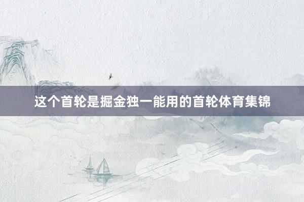 这个首轮是掘金独一能用的首轮体育集锦