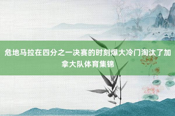 危地马拉在四分之一决赛的时刻爆大冷门淘汰了加拿大队体育集锦