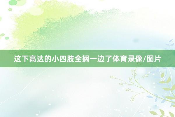 这下高达的小四肢全搁一边了体育录像/图片