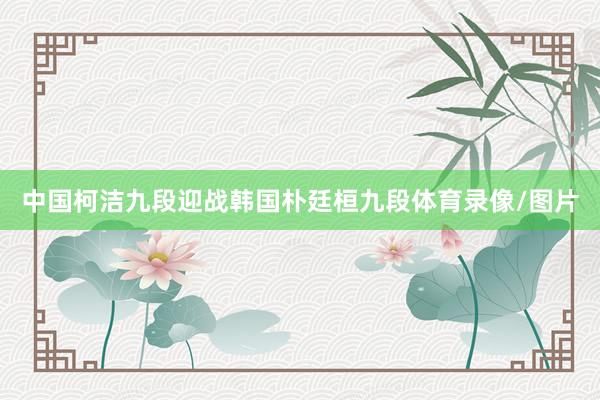 中国柯洁九段迎战韩国朴廷桓九段体育录像/图片