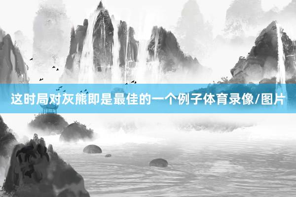 这时局对灰熊即是最佳的一个例子体育录像/图片