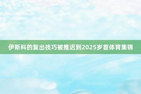 伊斯科的复出技巧被推迟到2025岁首体育集锦