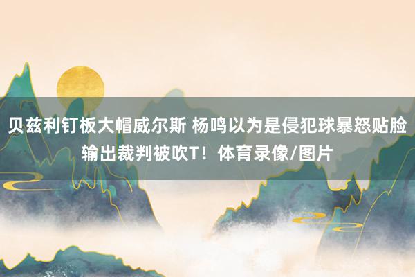 贝兹利钉板大帽威尔斯 杨鸣以为是侵犯球暴怒贴脸输出裁判被吹T！体育录像/图片
