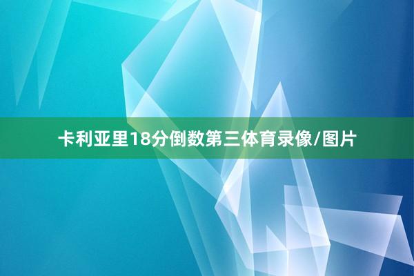 卡利亚里18分倒数第三体育录像/图片