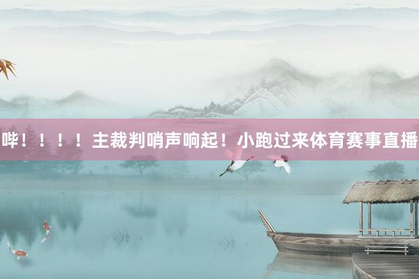 哔！！！！主裁判哨声响起！小跑过来体育赛事直播