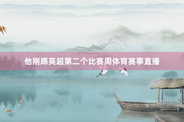 他刚踢英超第二个比赛周体育赛事直播