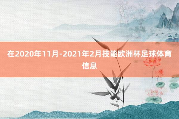 在2020年11月-2021年2月技能欧洲杯足球体育信息