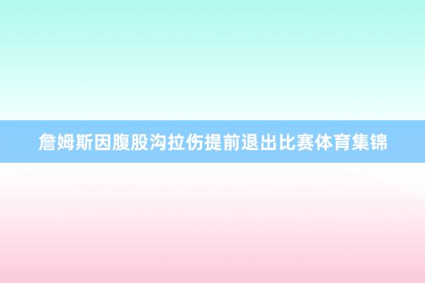 詹姆斯因腹股沟拉伤提前退出比赛体育集锦